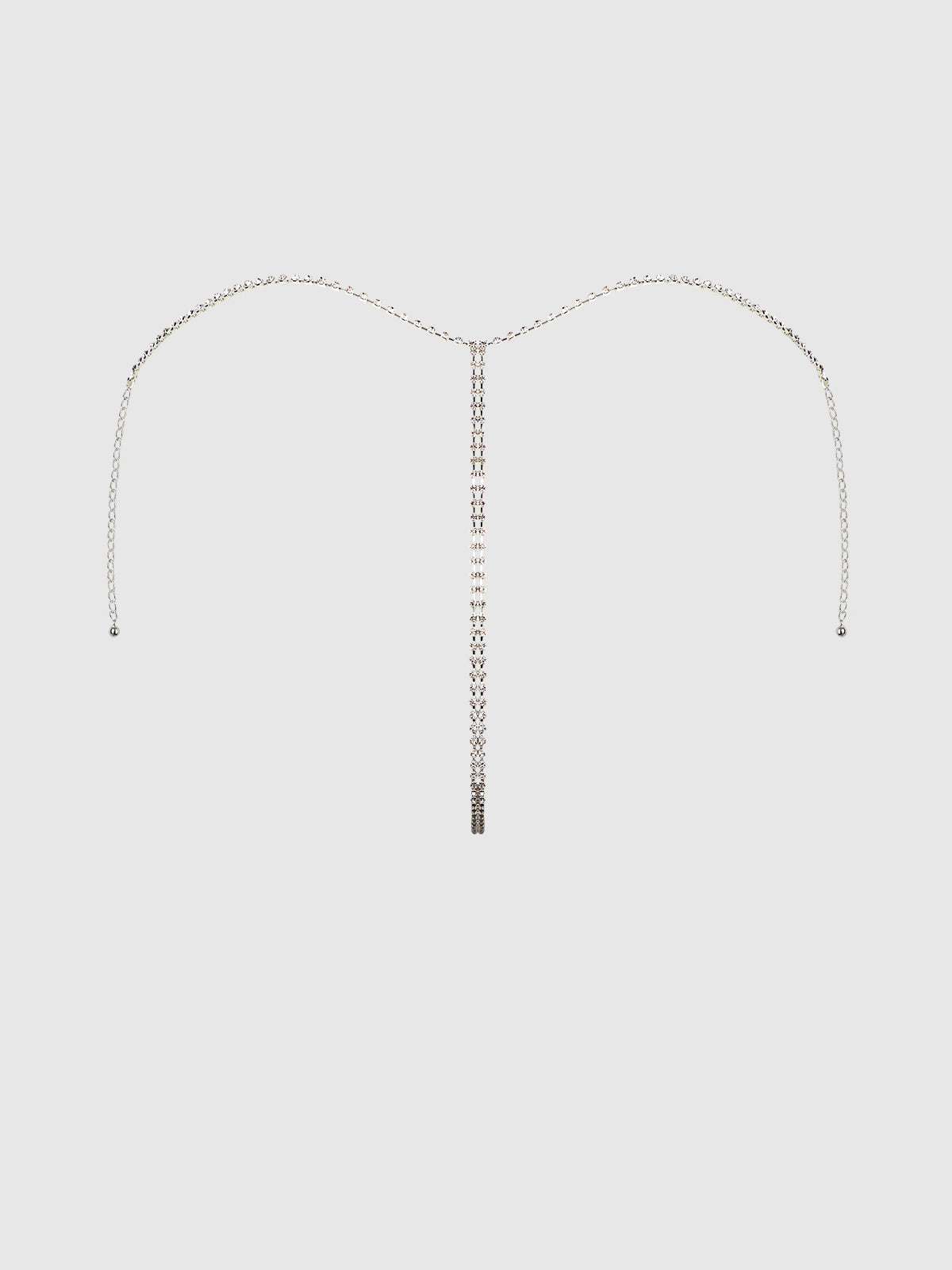 CHAINMAIL RHINESTONE THONG