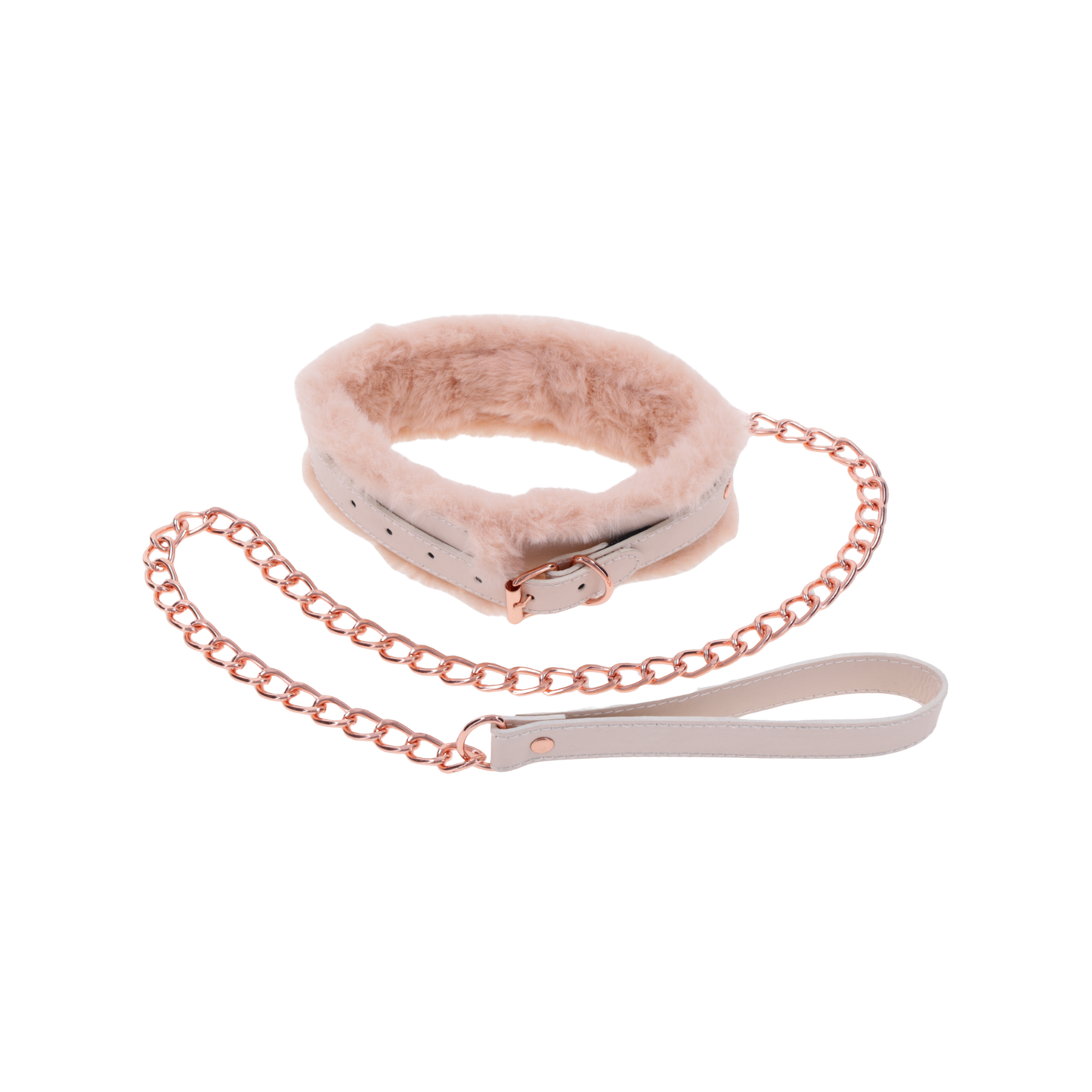 Peaches 'n CreaMe Fur Collar & Leash