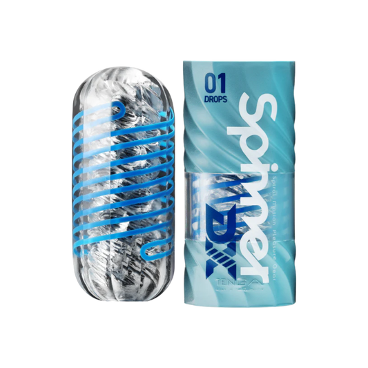 Spinner DX Drops stroker, rolling orb sleeve, reusable toy