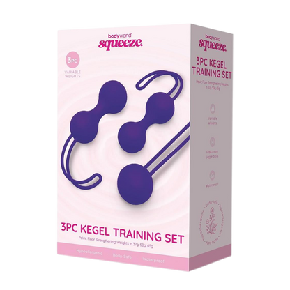Squeeze kegel balls, weighted pelvic floor set, silicone trainer