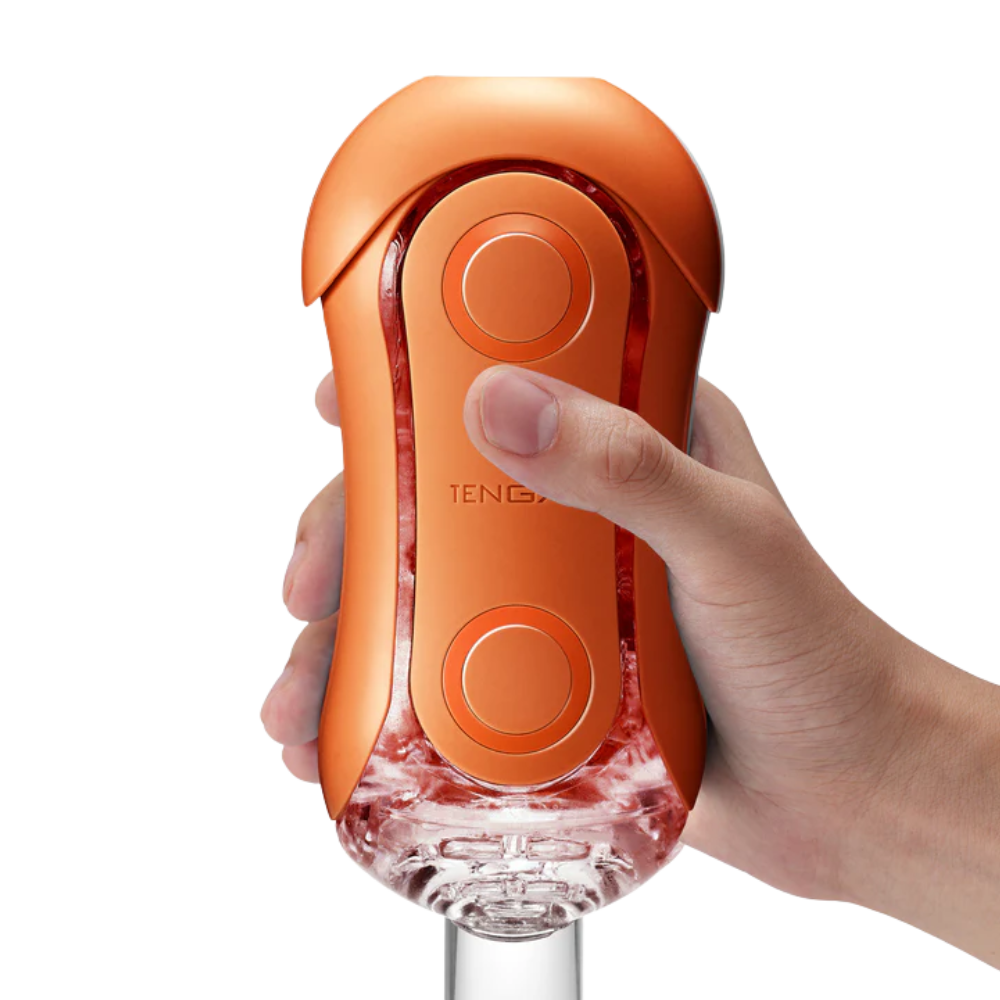 Flip Orb stroker, rolling texture sleeve, reusable Tenga toy
