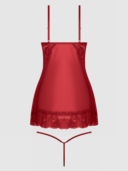 HARLOW LACE & MESH BABYDOLL & G-STRING SET
