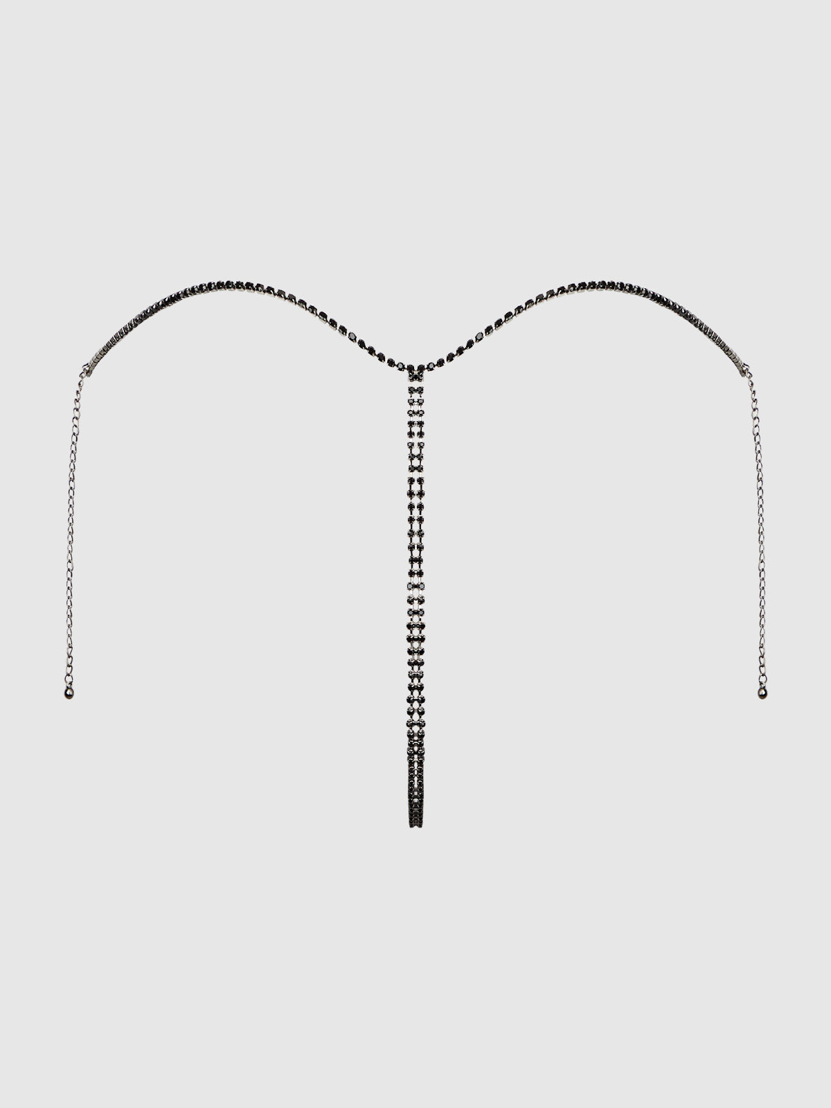 RHINESTONE VERTICAL THONG