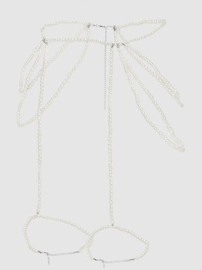 PEARL DRAPED GARTER