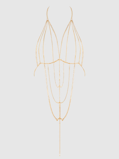 DEEP V-PLUNGE CHAIN TEDDY
