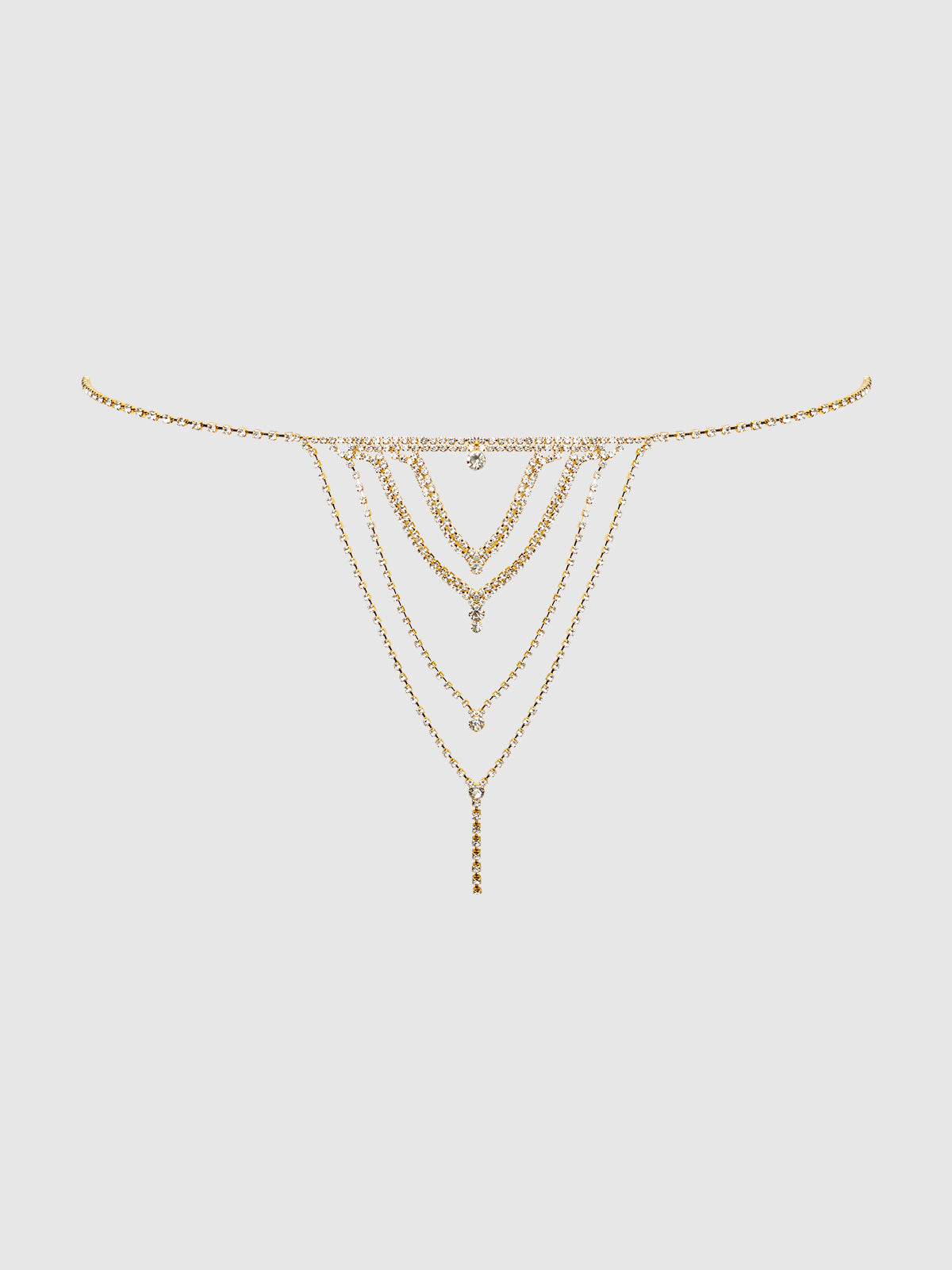 RHINESTONE V-FRONT PANTY