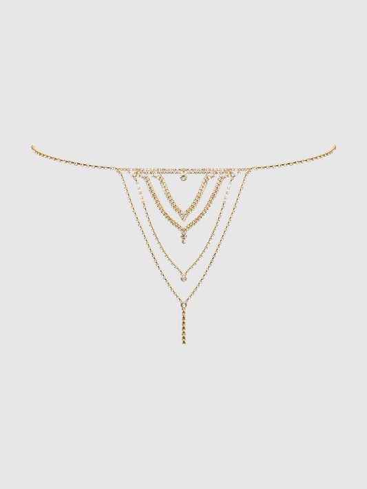 RHINESTONE V-FRONT PANTY