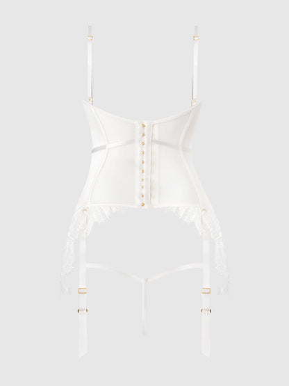 BRIDAL SATIN & LACE CHEMISE SET