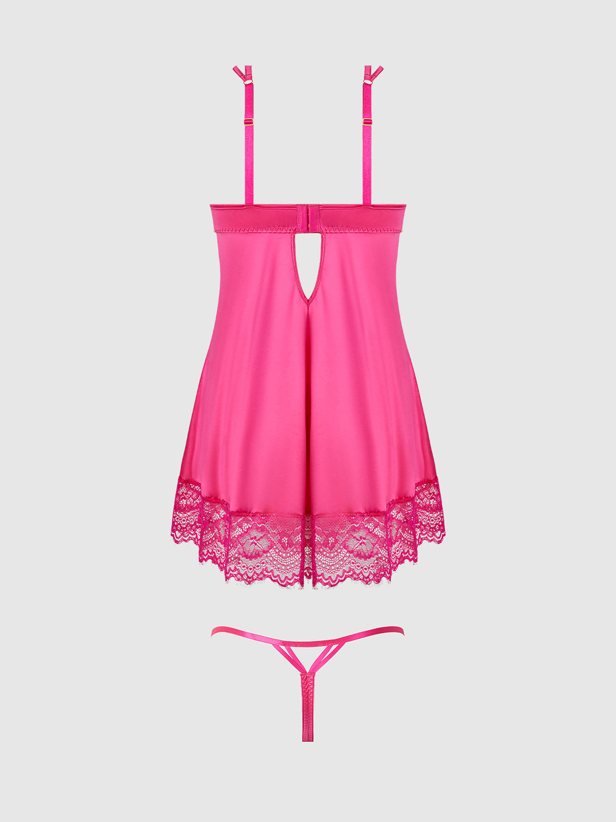 ISSADORA LACE OPENABLE CUP BABYDOLL & G-STRING SET