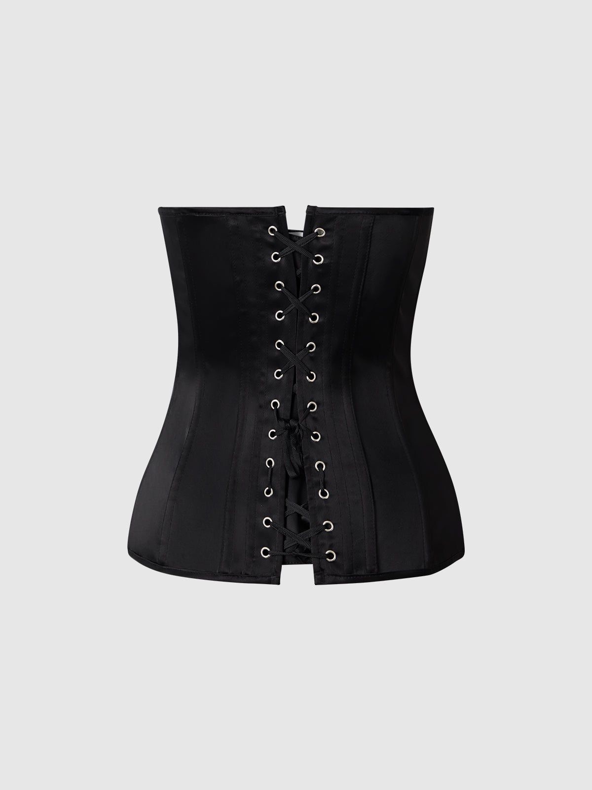 JULIET SATIN FULL BONING SCOOP NECK CORSET