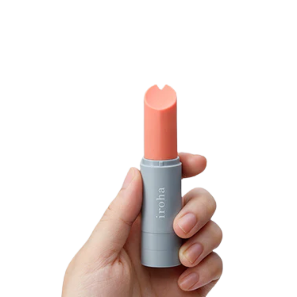 Iroha Stick mini vibrator, discreet toy, soft silicone tip