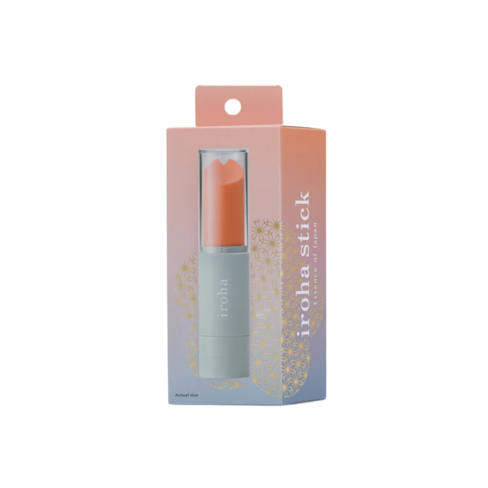 Iroha Stick mini vibrator, discreet toy, soft silicone tip