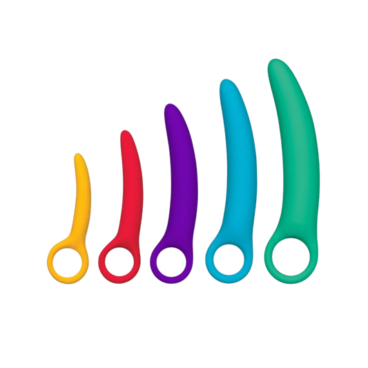 Kato vibrating dilator set, pelvic comfort kit, silicone dilators