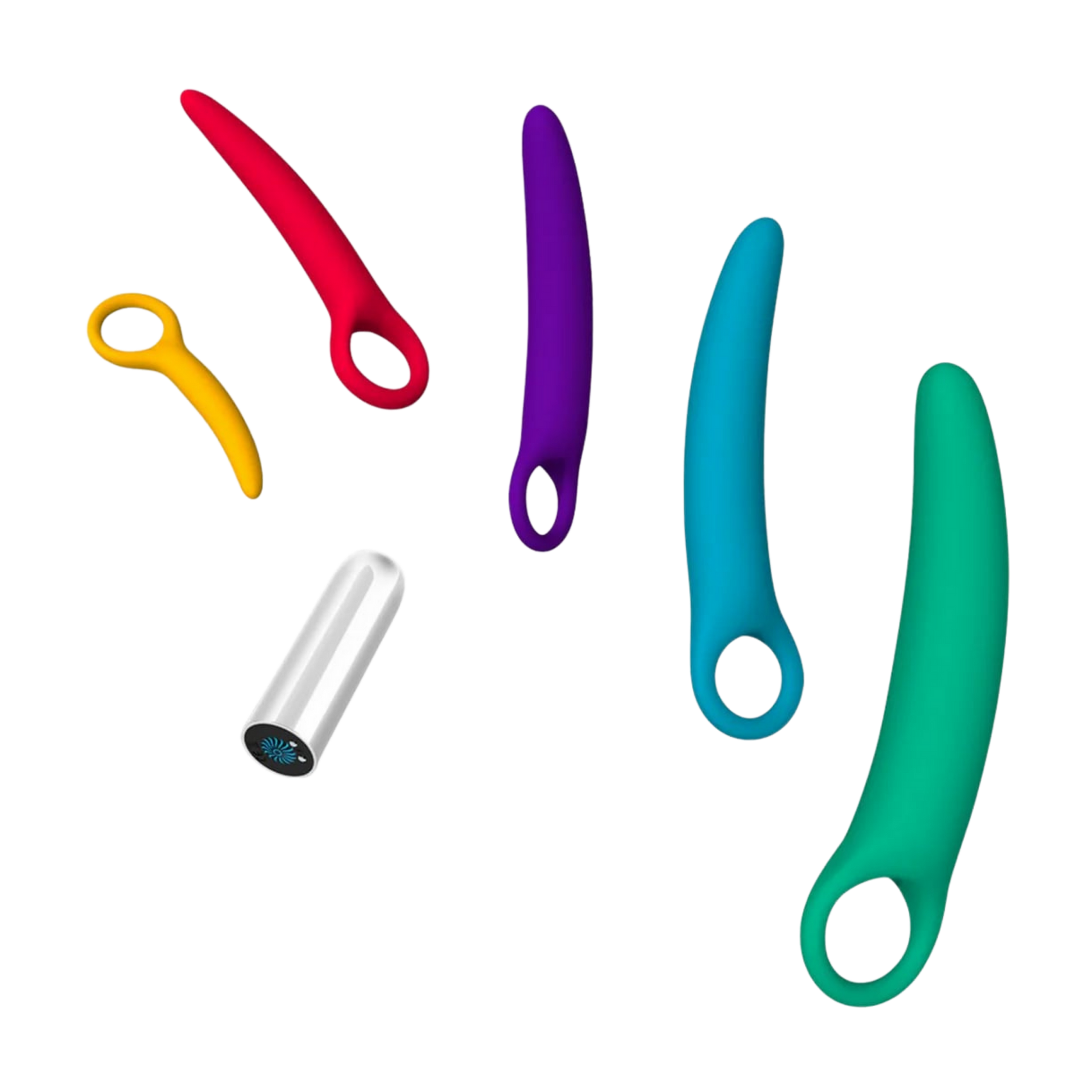 Kato vibrating dilator set, pelvic comfort kit, silicone dilators