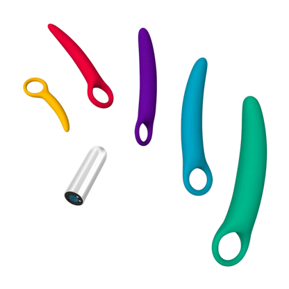 Kato vibrating dilator set, pelvic comfort kit, silicone dilators