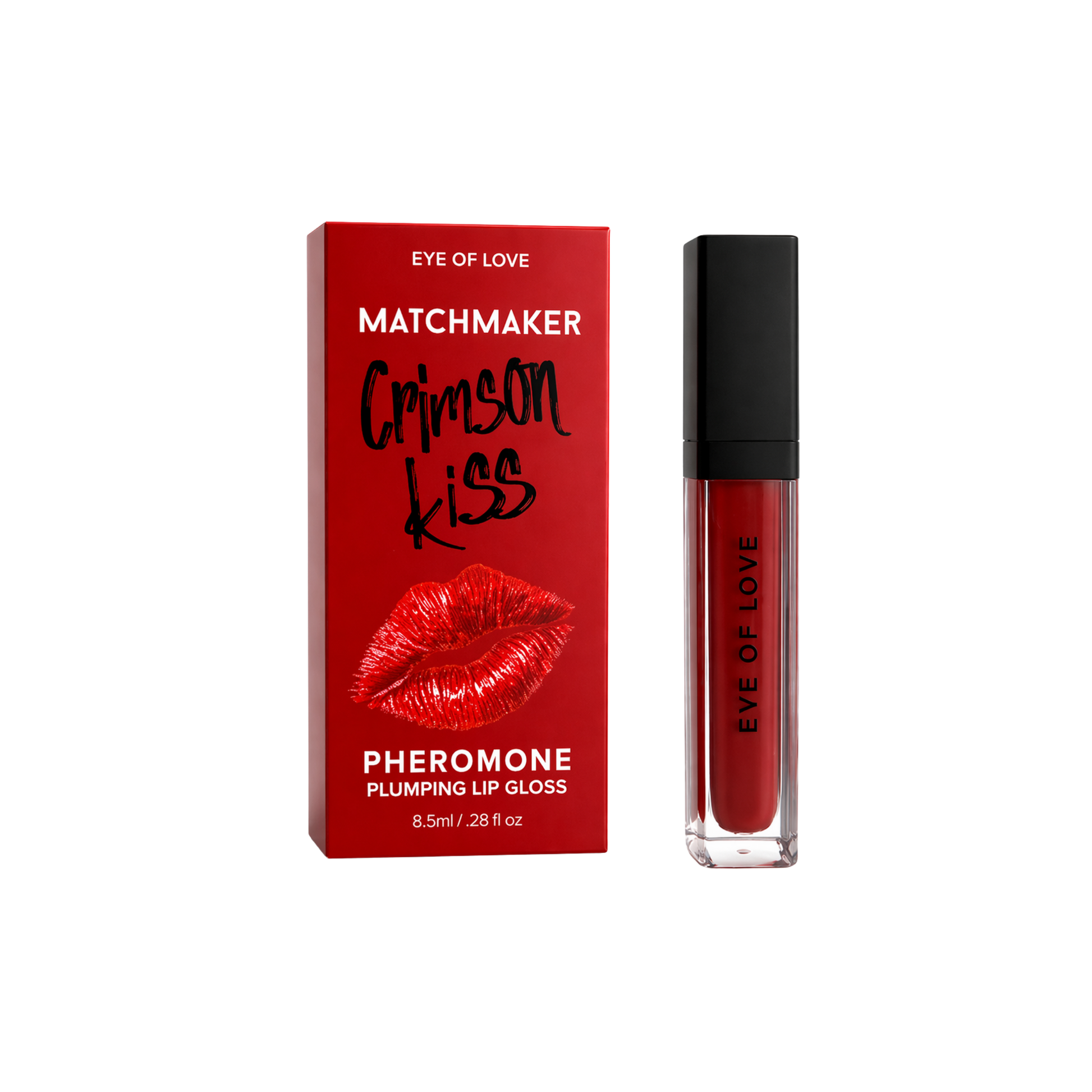 pheromone lip gloss, hydrating shine, fuller looking lips