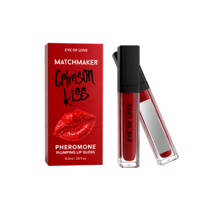 pheromone lip gloss, hydrating shine, fuller looking lips
