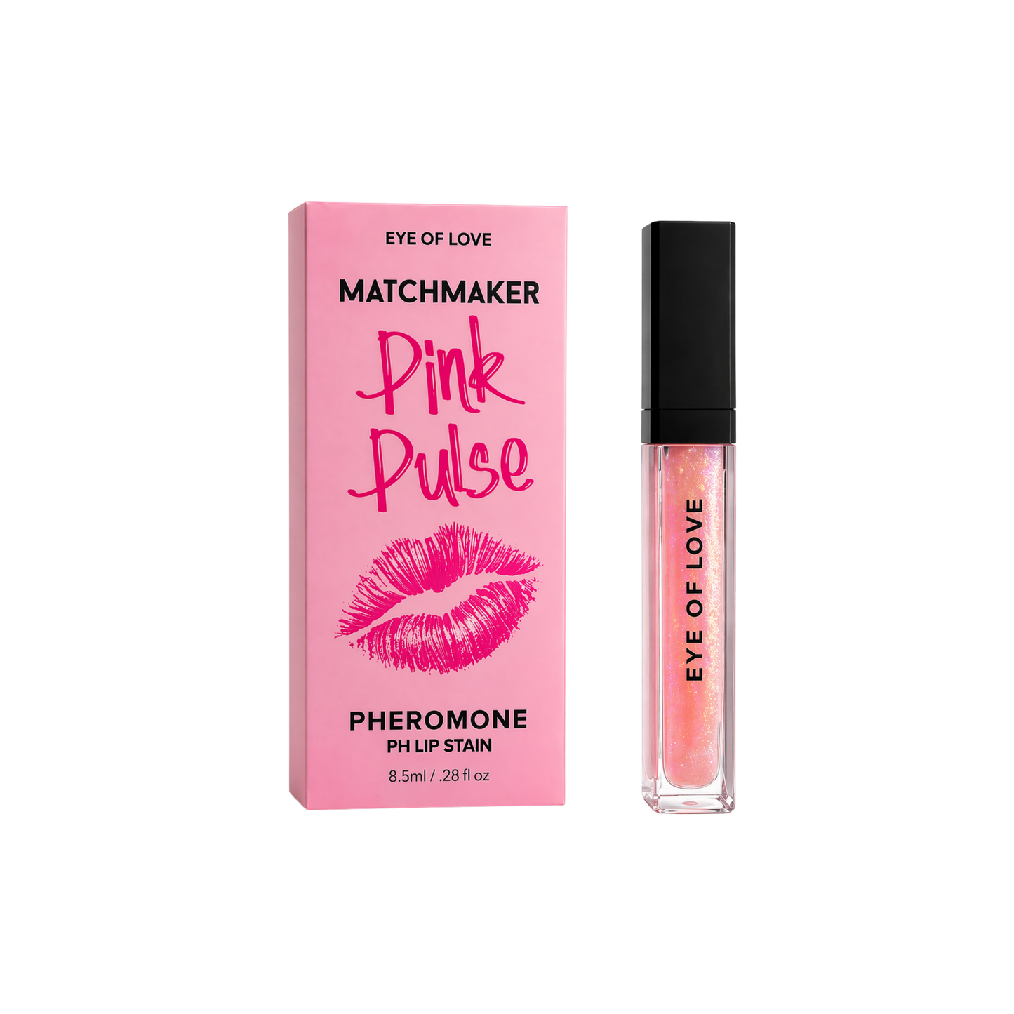 pheromone lip gloss, hydrating shine, fuller looking lips
