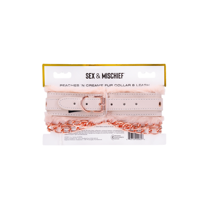 Peaches 'n CreaMe Fur Collar & Leash