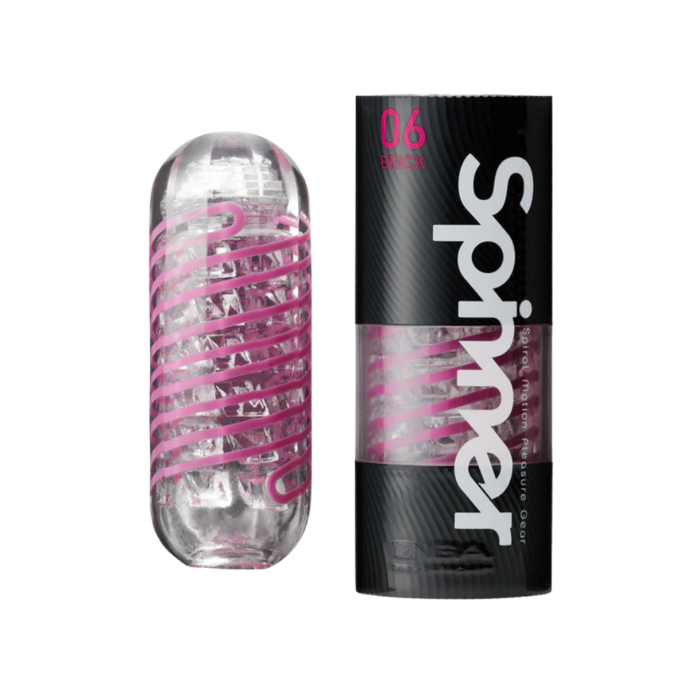 Spinner Brick stroker, spinning texture sleeve, Tenga Spinner