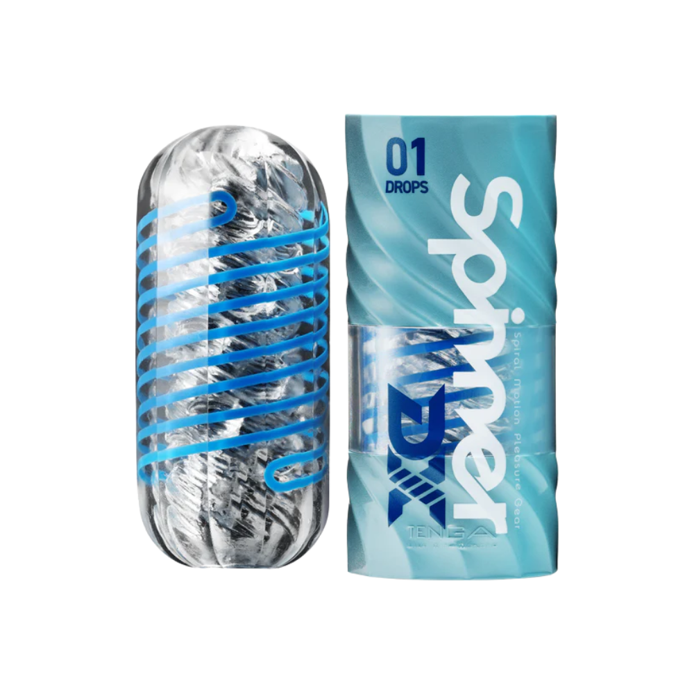 Spinner DX Drops stroker, rolling orb sleeve, reusable toy