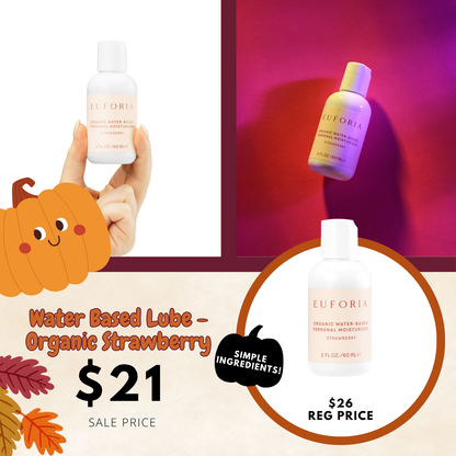 Water Based Lubricant - Organic Strawberry