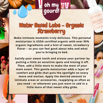 Water Based Lubricant - Organic Strawberry